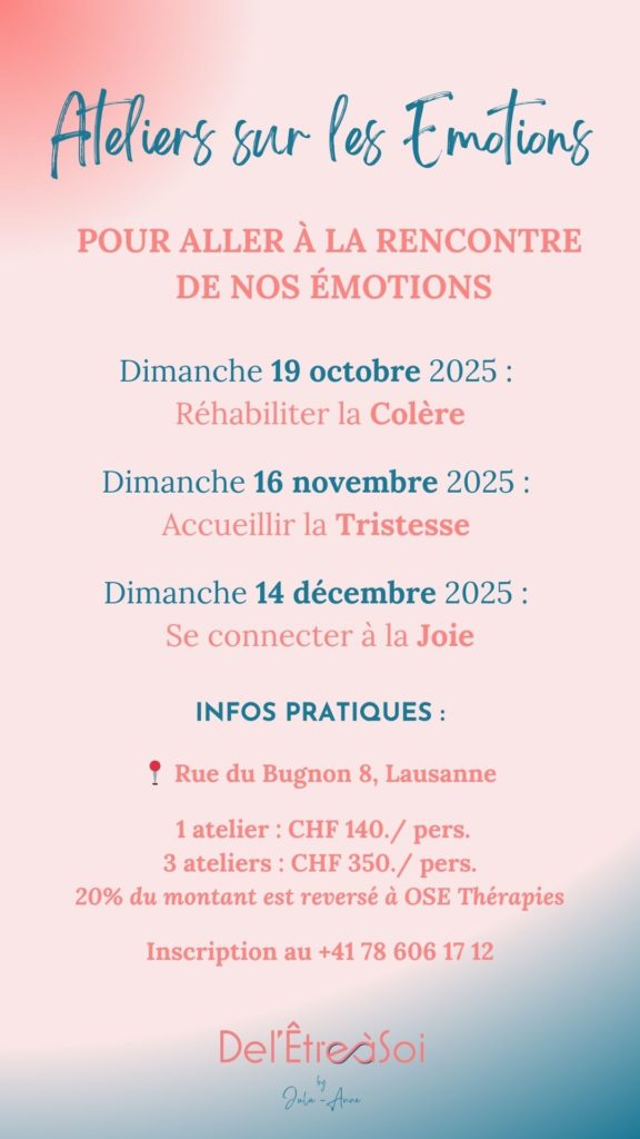 Ateliers - émotions - coaching - astrologie - pnl - mouvement - FlowNergy - Lausanne –