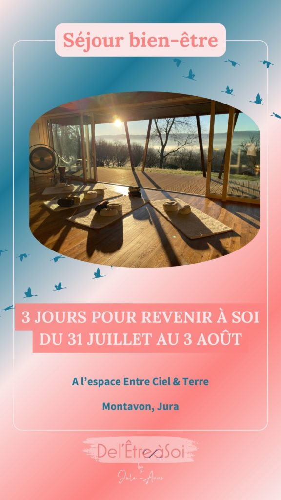 Séjour - pause - week-end - se ressourcer - se reposer - prendre le temps - souffler - ralentir - prendre soin de soi