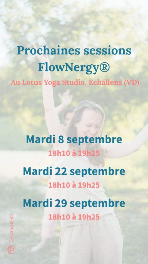 Sessions - mise en mouvement – Vaud - gros-de-vaud – Lausanne - Echallens - Assens - FlowNergy